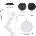 Werksfabrik Verkauf Farbwechsel Outdoor -Dekoration Solar angetriebener Kristallkugel Wind Chime LED Wind Mobile Solar Light Wind Glocke